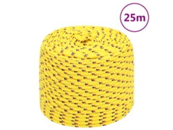 Cuerda De Barco Polipropileno Amarillo 10 Mm 25 M