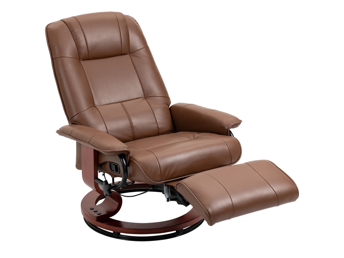 Sillón Reclinable Giratorio Para Tv Con Reposapiés Y Reposabrazos, Salón/dormitorio