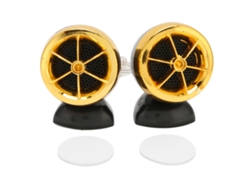 2 Tweeters De Cúpula De 1200 W, Altavoz Universal De Alta Sensibilidad Para Sistemas De Audio De Coche, Color Dorado.