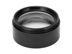 Lente Objetivo Auxiliar Para Microscopio Estereoscópico 0.7x De Alta Transmisión, Color Negro Con Filtro Antiazul.