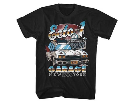 Camiseta ROCKINSTONE Cazafantasmas Ecto-1 (Algodón - S)