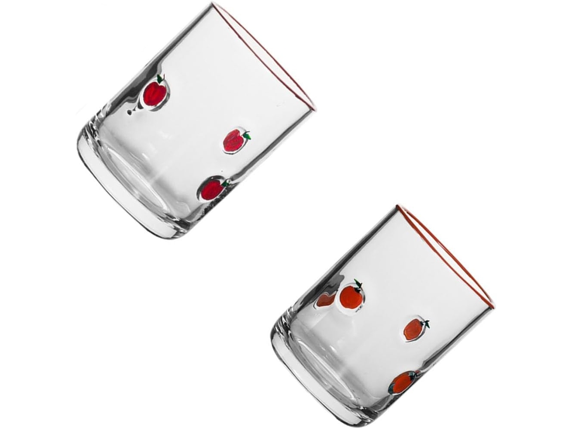 Vaso De Vidrio Tallado En Relieve De 414 Ml (14 Onzas) Para Todas Las Ocasiones Y Bebidas. Pintura