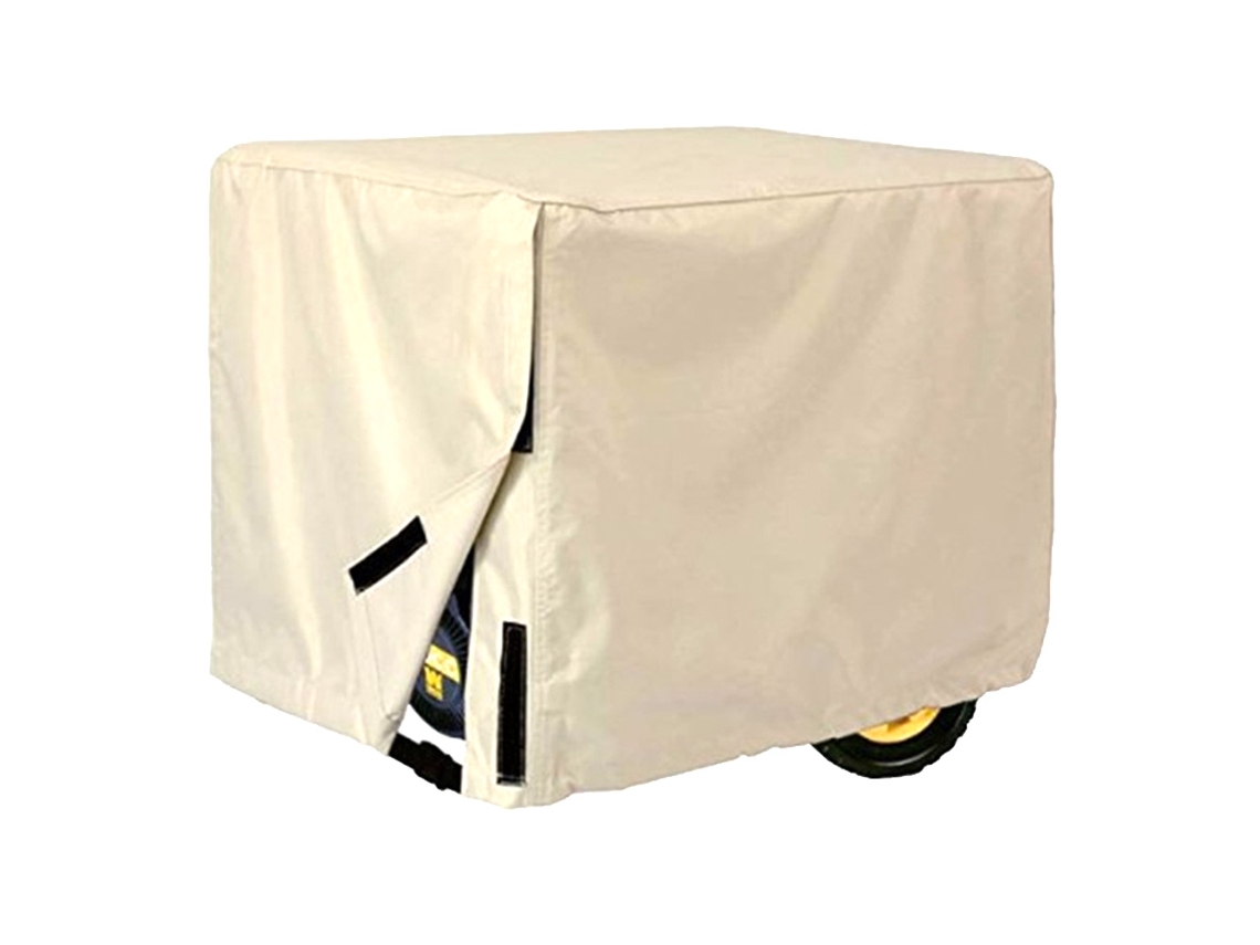 Generador eléctrico Truyuety para exteriores, jardín y patio, con cubierta impermeable y antipolvo (beige)