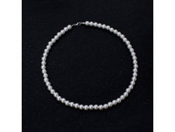 Cadena De Perlas Imitadas Estilo Simple Y Elegante Uso Diario Cadena De Abs Joyería Minimalista De Moda
