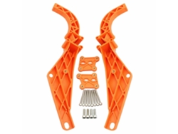 Soporte Interior Del Faro Delantero Para Harley Touring 1993-2013 - Compatible Con Road King, Electra Glide, Street Glide, Ultra Classic Orange