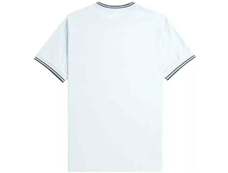 Camiseta de Hombre FRED PERRY Corta Twin Tipped Azul (L)