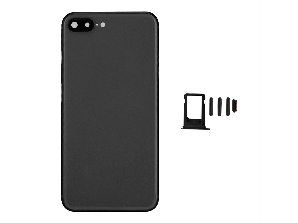 Marco De Carcasa De Vidrio Trasero De Reemplazo, Tapa De Batería Para Iphone 8 8 Plus Negro