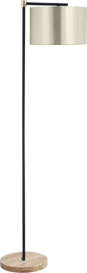 Lámpara De Pie con pantalla colgante tela e27 40w base madera interruptor dormitorio 48x32x152 cm homcom b31373
