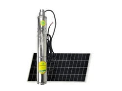 Bomba sumergible solar de 400 W CC, caudal máximo de 2 t/h, controlador integrado, CC 48 V, 400 W OEM