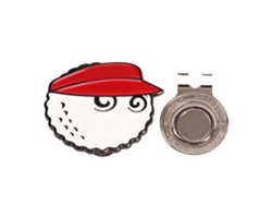 2026-clip Marca Pelota Golf Para Gorra Desmontable Accesorio Golf Para Hombres Mujeres Rojo