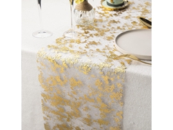 Bandeira De Mesa De Malha Folheada A Ouro, 28 Cm X 5 M, Fita Metálica, Para Decoração De Mesa E Embalagem (ouro, 5 M)