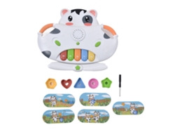 Juguete Musical Piano Bebé Con Teclado Animado Para Niños Pequeños Juguete Educativo Regalo De Cumpleaños Vaca 2 En 1