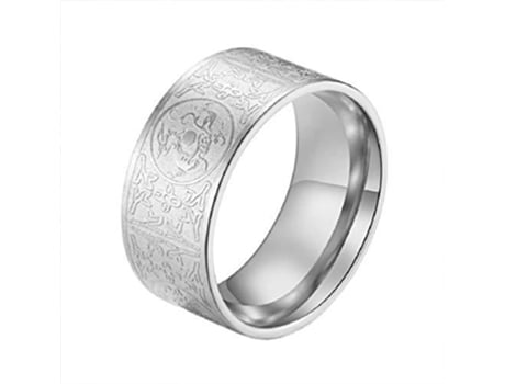 Anillo Titanio Acero Cuatro Bestias-Color Acero-7 Anillo Titanio Acero Cuatro Bestias-Color Acero-7 JEIIBRZUI