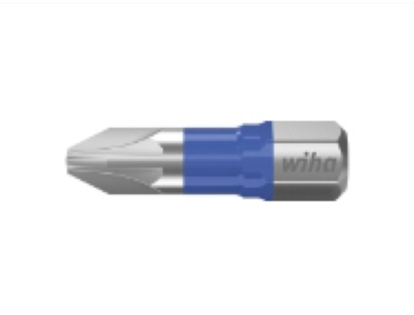 WIHA Juego de bits, bit T de 25 mm Pozidriv (PZ2), de 25 unid., en caja, de 1/4" (42293)