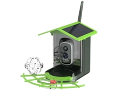 Câmera Inteligente Para Alimentador De Pássaros Com Identificador De Espécies Por Ia, Energia Solar, Vídeo Hd 2.5k, Alertas De Movimento - Jardim