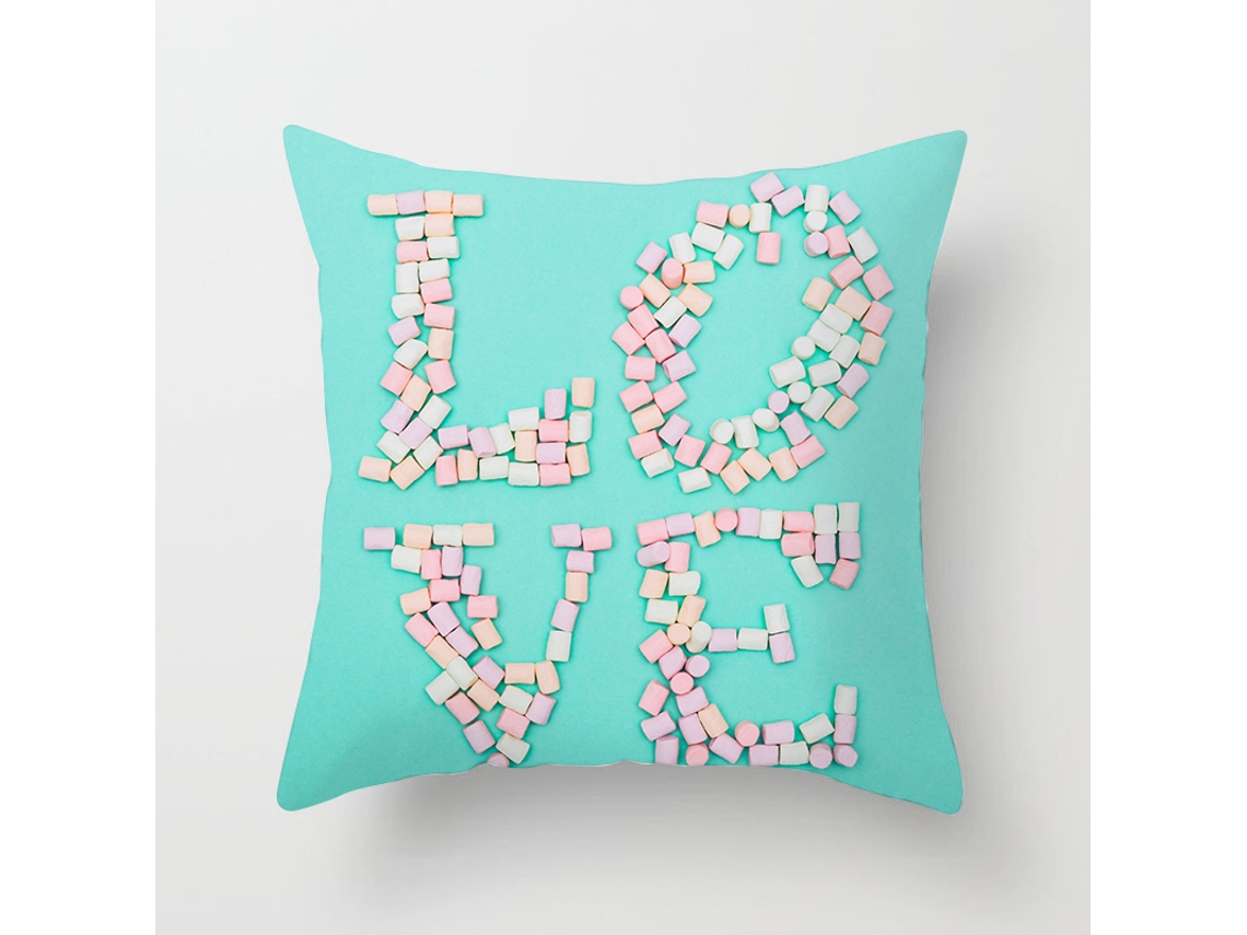 Serie Hojas Tropicales Funda Decorativa de Almohada