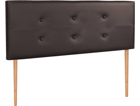 Cabecero DHOME con Patas (Marrón - Polipiel - 110 x 5 x 105 cm)