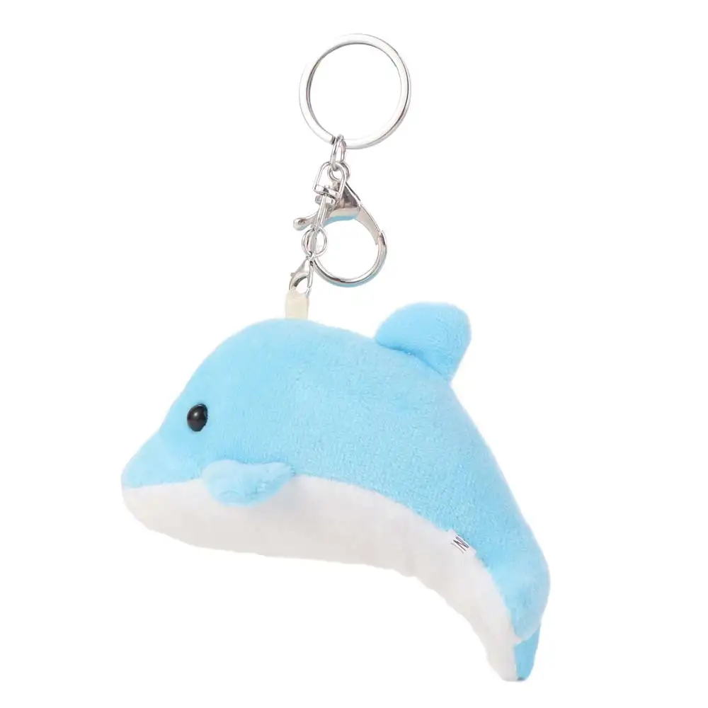 Llavero De Delfín (azul Cielo) Adorno Para Bolso O Mochila Juguete De Peluche