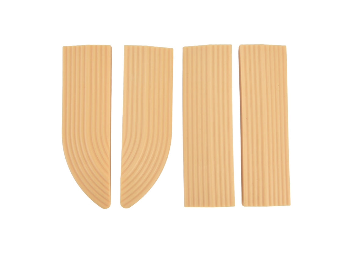 4 Protectores De Goma Universales Para Puertas De Aspiradoras De Sillas De Ruedas (no Requieren Montaje) Beige