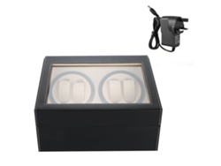 Caja automática para 4 relojes, 6 compartimentos, motor silencioso
