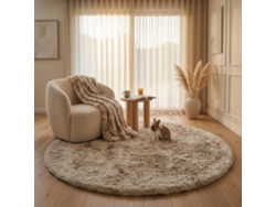 Consilio Concept Alfombra De Piel Sintética Cloud Super Soft 160x160 Cm Beige