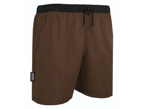 Bañador de hombre GUGGEN MOUNTAIN Style 6 a cuadros (Marrón - XXXL)