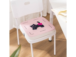 Asiento elevador Chrui de 10 cm de grosor con hebilla de seguridad (gato negro)