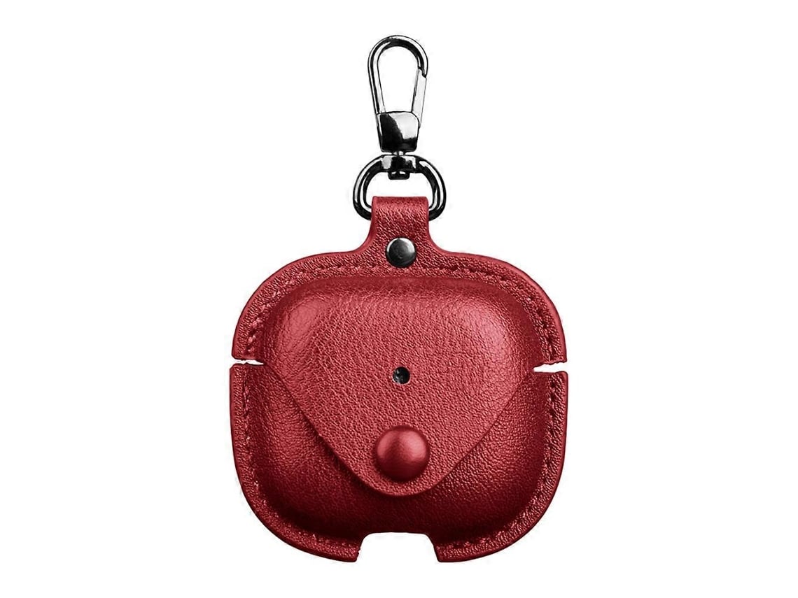 Estuche de cuero para auriculares con gancho. GIECY