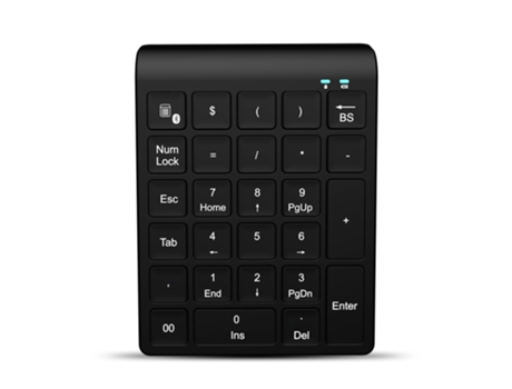 Teclado Numérico CROSSMANXI-STORE 2.4G Negro (Inglés)