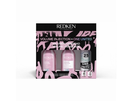 Set de Peluquería Unisex REDKEN Volume Injection One United 3 Piezas