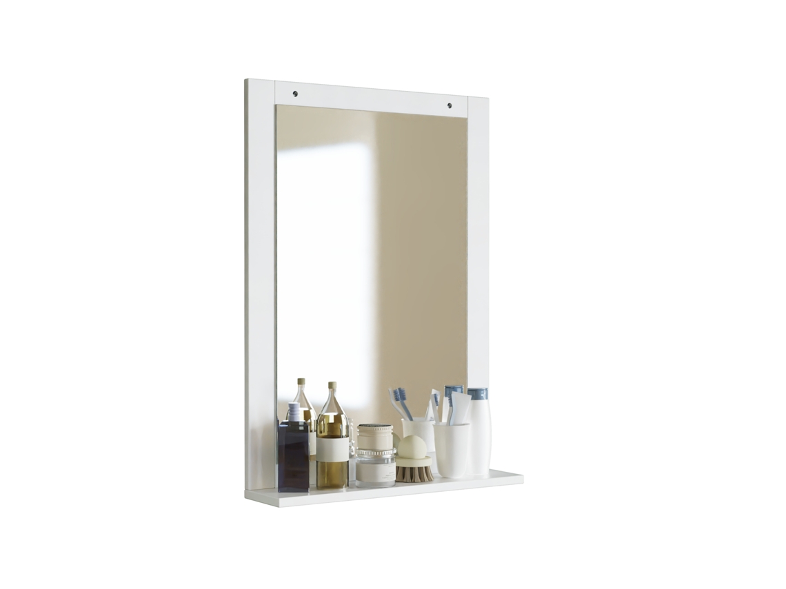 Espejo de baño de madera Espejo colgante Flonali
