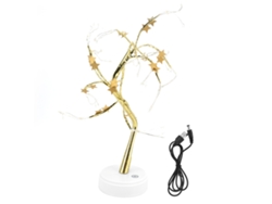 Árbol De Luces Led Con Forma Estrella Dorada Cinco Puntas, Alimentado Por Usb O Pilas, Decoración Ar