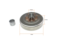 Piñón de cadena de tambor de embrague .325 7t para Husqvarna 40 45 49 Jonsered 420 425 435 2041 2045 2050 Partner 400 410 450 460 490 Lahdek