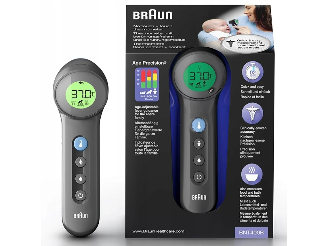 Termómetro sin Contacto Bnt400 BRAUN