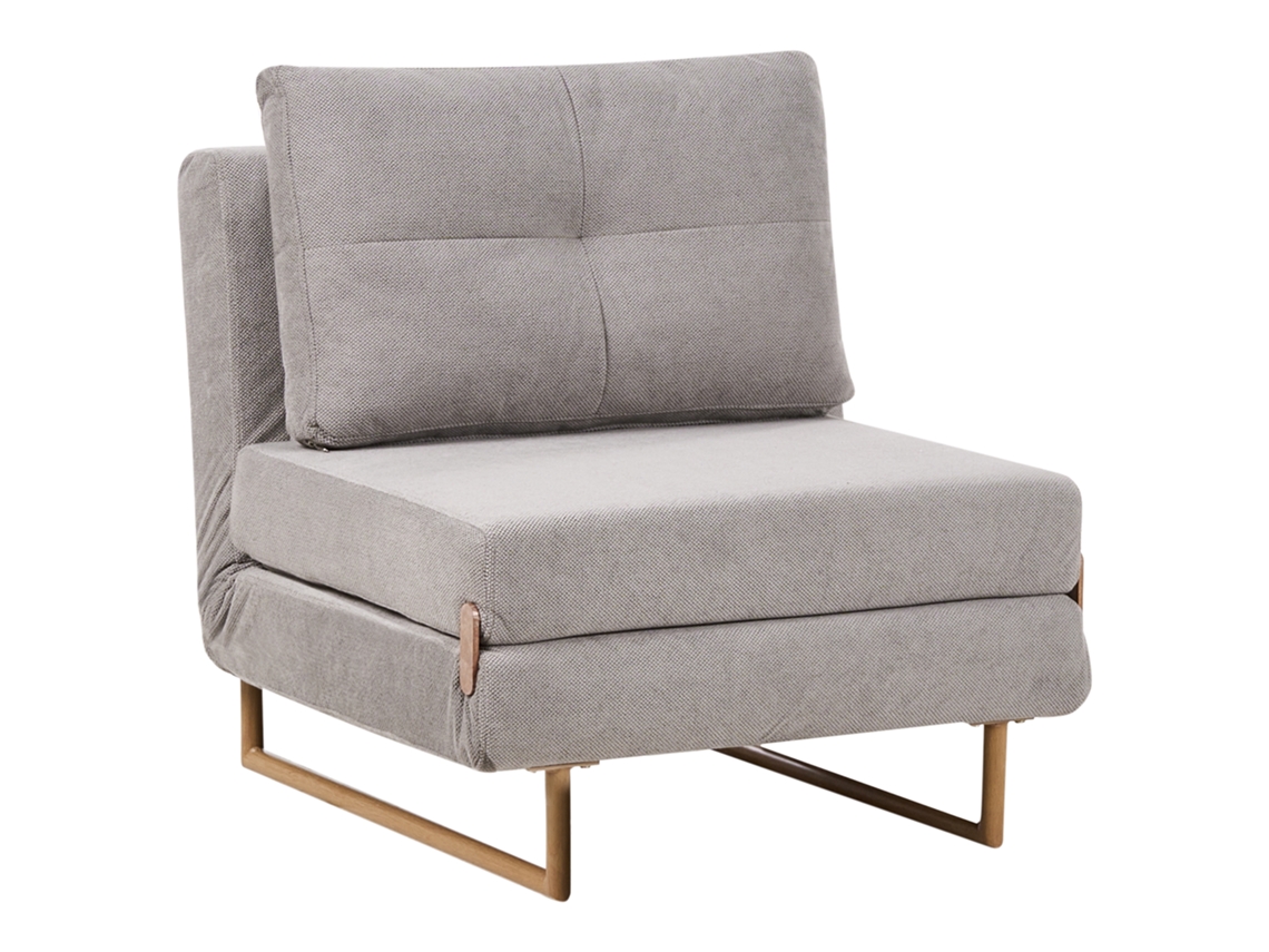 Beliani Jerslev Sofá Cama Tela Gris 79x81x87