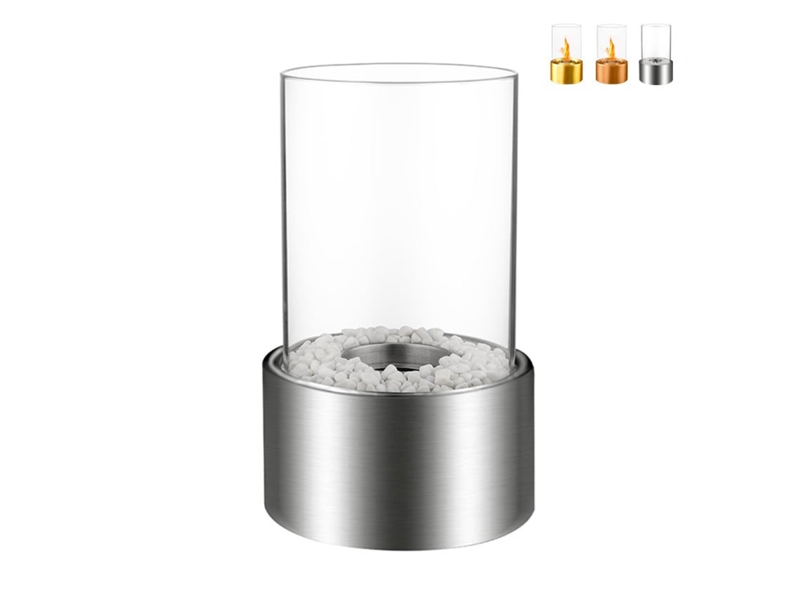 Cilindro de llama de mesa para interior y exterior con bioetanol Marsiglia DIVINA FIRE