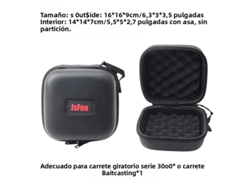 Caja de almacenamiento para cañas de pescar de poliuretano impermeable y resistente a impactos, apta para uno o dos carretes.