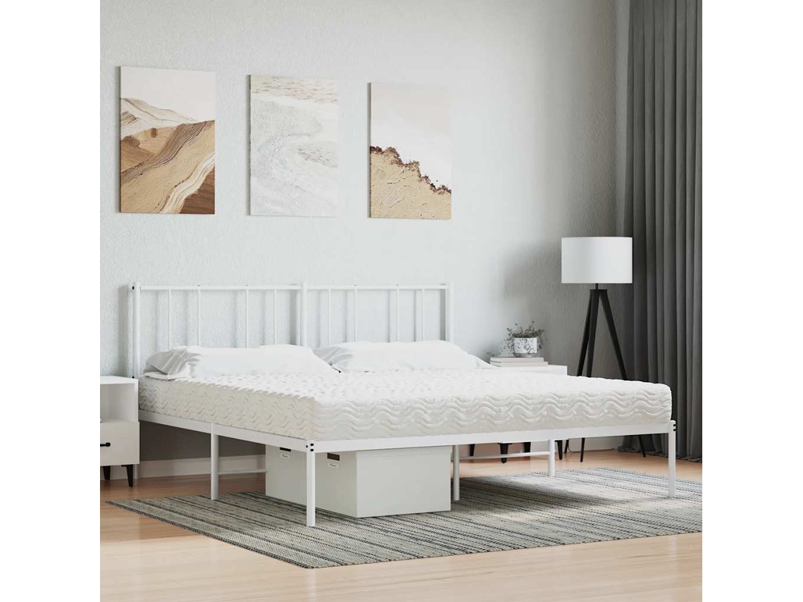 Colchón De Espuma Dureza H2 H3 Blanco 160x210 Cm