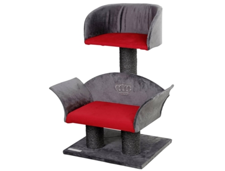 Kerbl Rascador para gatos Lounge Deluxe gris y rojo 81548