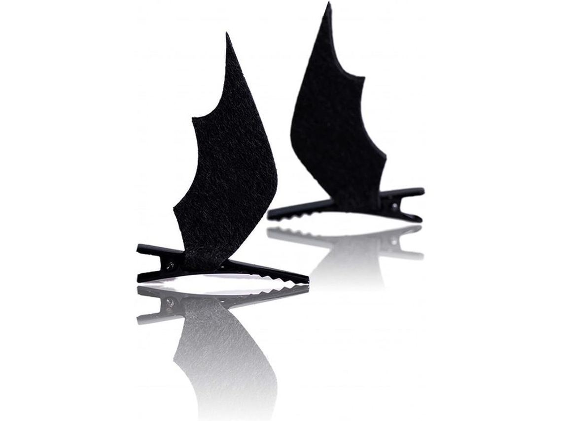 Paquete De 2 Pinzas Para El Cabello Con Alas Y Orejas De Murciélago De Dibujos Animados Para Cosplay De Halloween