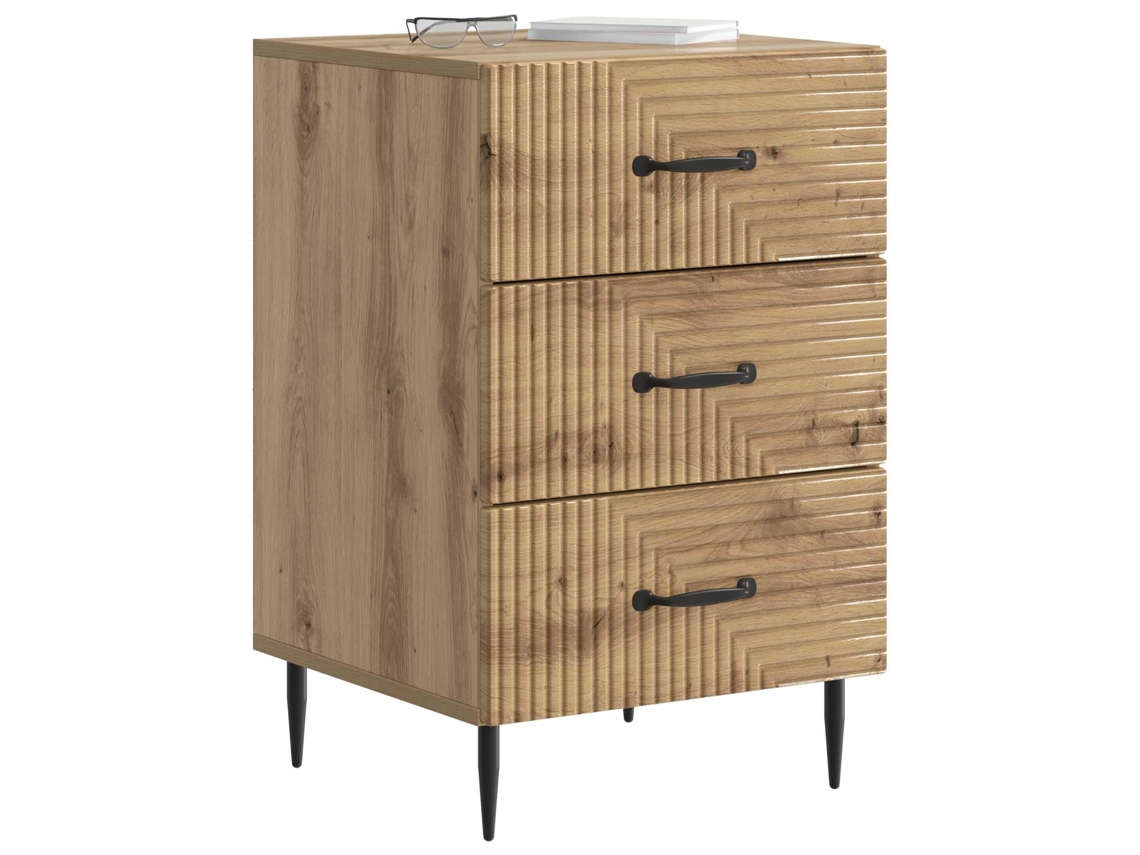 Maison Exclusive - Armario De Noche Con Cajón Roble Artesanal 43 X 41 X 66,5 Cm