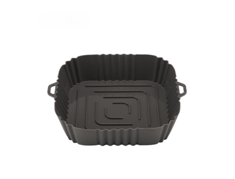 Cuenco de Silicona para Airfryer Diámetro Inferior 16 cm Gris