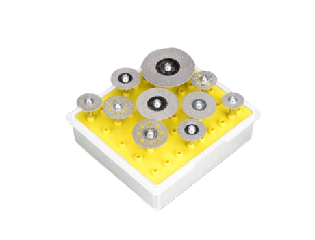 10 unids/set ruedas de corte de diamante con mandril de 3 mm discos de corte de diamante juego de cuchillas de rueda de corte reemplazo para herram...