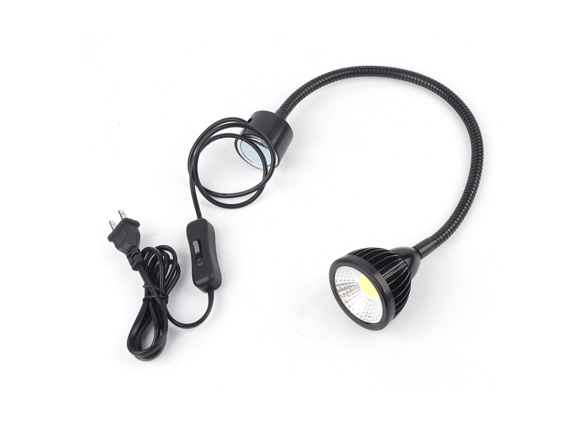 2026-luz De Trabajo Led 7w Con Base Magnética Y Manguera Para Máquinas Cnc, Costura, Belleza, Uñas Y Estudios