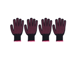 Guantes de silicona resistentes al calor y a las caídas para horno, cocina y barbacoa, 4 unidades con marca.