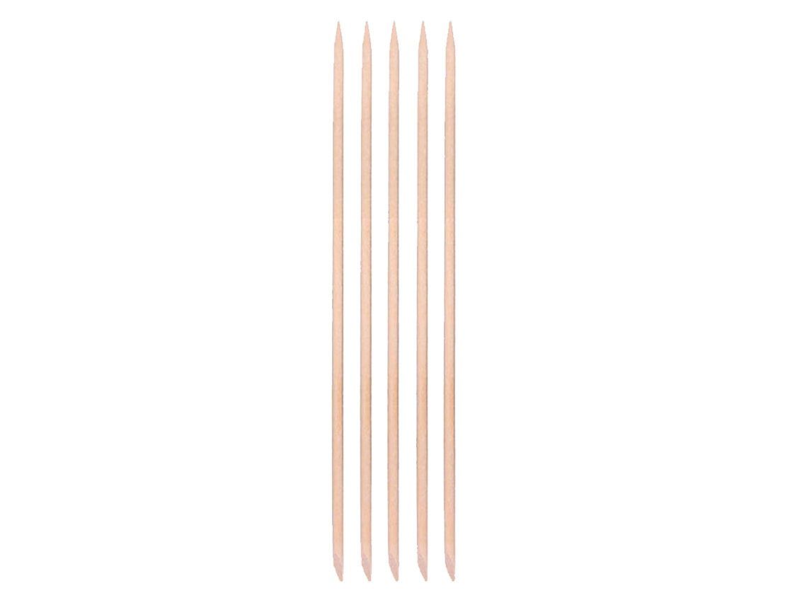 Rebe-ferramentas De Manicure 5 Peças Palitos De Madeira Para Remover Cutículas Pusher Lixador Para Unhas Reparação (17,5cm)