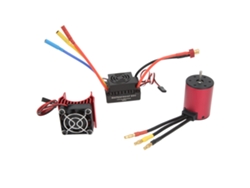 Motor sin escobillas de 4300 kV con ESC de 60 A para coche RC a escala 1/10