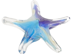 Adorno De Estrella De Mar De Cristal En Miniatura Para Decoración De Oficina Y Jardín