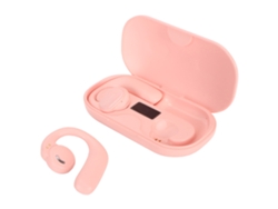 Fones De Ouvido Open Ear Bluetooth 5.3 Sem Fio Redução De Ruído 48h De Reprodução Para Esportes Exteriores Rosa