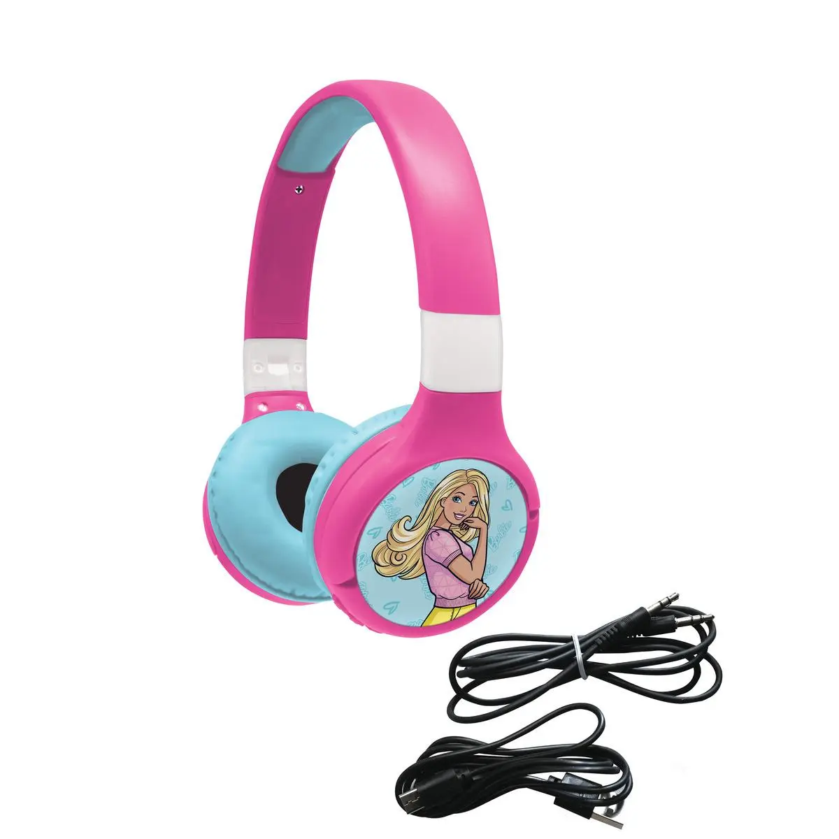 2-in-1 Bluetooth® Und Kabel-kopfhörer, Faltbar, Mit Sicherer Lautstärkebegrenzung – Barbie Design